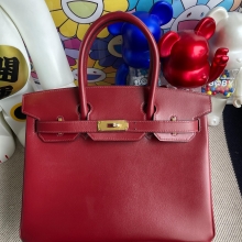 Hermes Birkin 30CM Boxcalf Rough H Gold Hardware Full Handmade